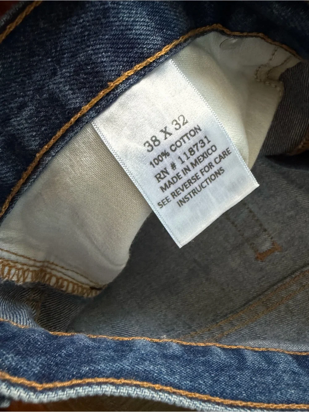 Berkley Jensen Men’s 38x32 Straight Leg Denim Jeans | SKU 0480